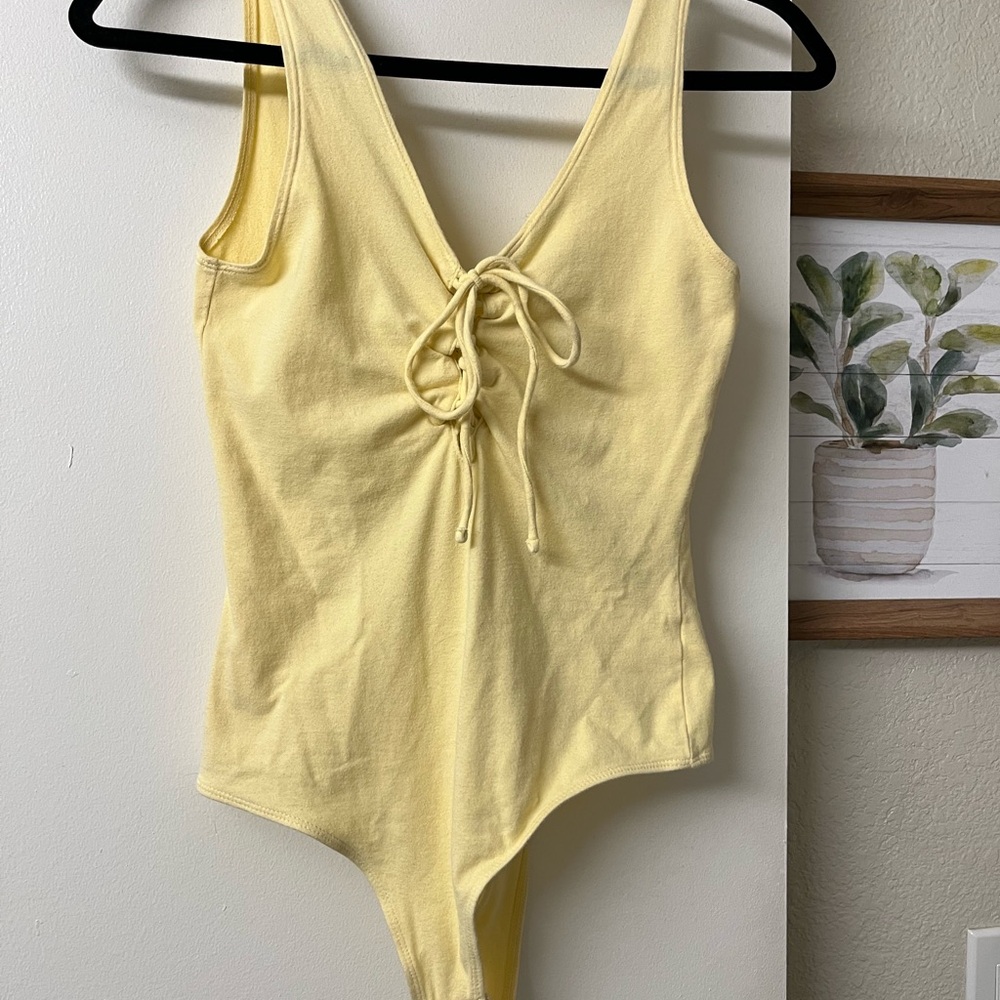 PacSun Light Yellow Bodysuit